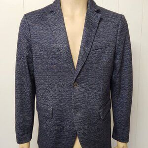 men's blue blazer 42 Construct knit sport coat NEW